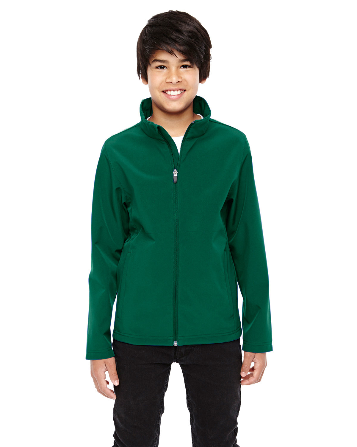 Team 365 Youth Leader Soft Shell Jacket SPORT FOREST 