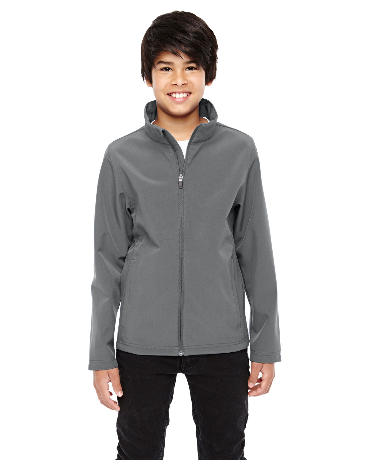 Team 365 Youth Leader Soft Shell Jacket SPORT GRAPHITE 
