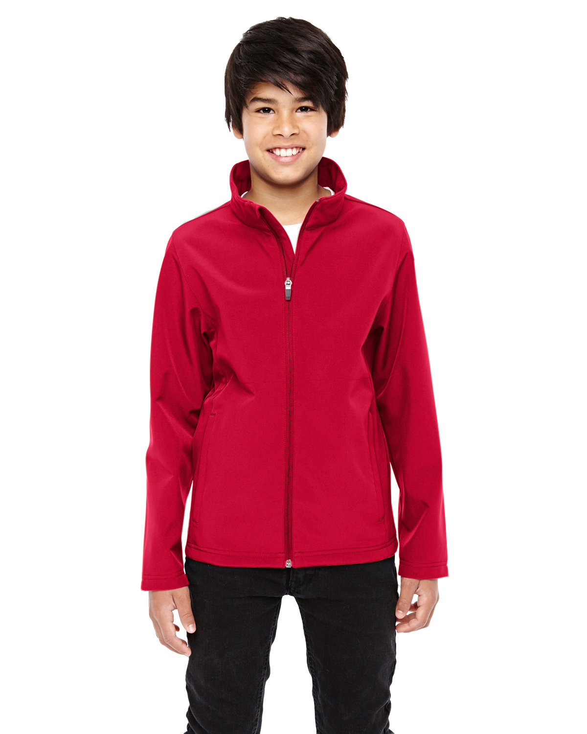 Team 365 Youth Leader Soft Shell Jacket SPORT RED 
