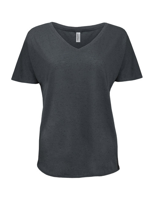 Threadfast Ladies' Triblend Fleck Short-Sleeve V-Neck T-Shirt ...