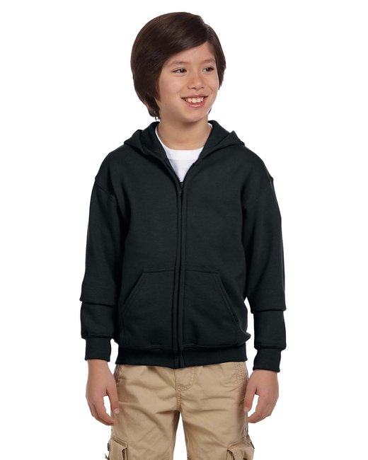 Gildan Youth Heavy Blend Full Zip Hooded Sweatshirt G186B 