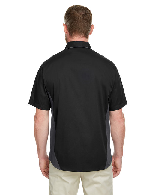 Harriton Men's Flash IL Colorblock Short Sleeve Shirt | alphabroder Canada