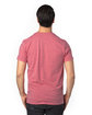 Threadfast Unisex Ultimate CVC T-Shirt RED HEATHER ModelBack