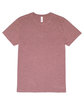Threadfast Unisex Ultimate T-Shirt MAROON HEATHER FlatFront
