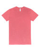 Threadfast Unisex Ultimate CVC T-Shirt RED HEATHER FlatFront