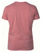 Threadfast Unisex Ultimate CVC T-Shirt MAROON HEATHER OFBack