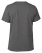 Threadfast Unisex Ultimate CVC T-Shirt CHARCOAL HEATHER OFBack