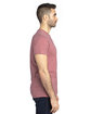 Threadfast Unisex Ultimate T-Shirt MAROON HEATHER ModelSide