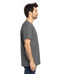 Threadfast Unisex Ultimate CVC T-Shirt CHARCOAL HEATHER ModelSide