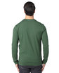 Threadfast Unisex Ultimate CVC Long-Sleeve T-Shirt FOREST GREEN ModelBack