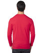 Threadfast Unisex Ultimate CVC Long-Sleeve T-Shirt RED ModelBack