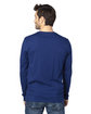 Threadfast Unisex Ultimate Long-Sleeve T-Shirt NAVY ModelBack