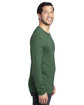 Threadfast Unisex Ultimate Long-Sleeve T-Shirt FOREST GREEN ModelSide