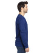 Threadfast Unisex Ultimate Long-Sleeve T-Shirt NAVY ModelSide