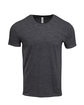 Threadfast Unisex Triblend Short-Sleeve T-Shirt BLACK TRIBLEND OFFront