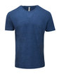 Threadfast Unisex Triblend Short-Sleeve T-Shirt ROYAL BLK TRBLND OFFront