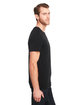 Threadfast Unisex Triblend Short-Sleeve T-Shirt SOLID BLK TRBLND ModelSide
