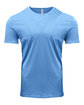 Threadfast Unisex Pigment-Dye Short-Sleeve T-Shirt ROYAL OFFront