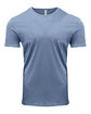 Threadfast Unisex Pigment-Dye Short-Sleeve T-Shirt DENIM OFFront