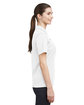 Under Armour Ladies' Tech Polo WHT/ MD GRY _100 ModelSide