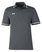Under Armour Men's Tipped Teams Performance Polo CS GR LH/ WH_025 OFFront
