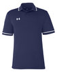 Under Armour Men's Tipped Teams Performance Polo MID NVY/ WHT_410 OFFront