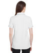 Under Armour Ladies' Tipped Teams Performance Polo WHT/ MD GRY _100 ModelBack