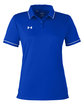 Under Armour Ladies' Tipped Teams Performance Polo ROYAL/ WHITE_400 OFFront