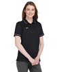 Under Armour Ladies' Tipped Teams Performance Polo BLACK/ WHITE_001 ModelQrt