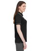 Under Armour Ladies' Tipped Teams Performance Polo BLACK/ WHITE_001 ModelSide