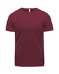 Threadfast Unisex Ultimate Cotton T-Shirt BURGUNDY OFFront