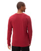 Threadfast Unisex Ultimate Long-Sleeve T-Shirt BURGUNDY ModelBack
