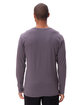 Threadfast Unisex Ultimate Long-Sleeve T-Shirt COAL ModelBack