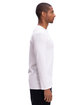 Threadfast Unisex Ultimate Long-Sleeve T-Shirt WHITE ModelSide