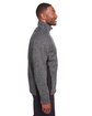 Spyder Men's Constant Full-Zip Sweater Fleece Jacket BLACK HTHR/ BLK ModelSide
