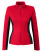 Spyder Ladies' Constant Full-Zip Sweater Fleece Jacket RED/ BLACK/ WHT FlatFront