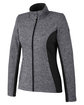 Spyder Ladies' Constant Full-Zip Sweater Fleece Jacket BLACK HTHR/ BLK OFQrt