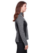 Spyder Ladies' Constant Full-Zip Sweater Fleece Jacket BLACK HTHR/ BLK ModelSide