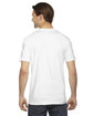 American Apparel Unisex Fine Jersey Short-Sleeve T-Shirt WHITE ModelBack