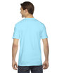 American Apparel Unisex Fine Jersey Short-Sleeve T-Shirt AQUA ModelBack
