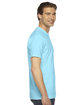 American Apparel Unisex Fine Jersey Short-Sleeve T-Shirt AQUA ModelSide