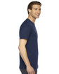 American Apparel Unisex Fine Jersey Short-Sleeve T-Shirt NAVY ModelSide