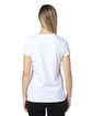 Threadfast Ladies' Ultimate V-Neck T-Shirt WHITE ModelBack
