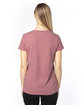 Threadfast Ladies' Ultimate V-Neck T-Shirt MAROON HEATHER ModelBack