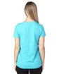 Threadfast Ladies' Ultimate V-Neck T-Shirt PACIFIC BLUE ModelBack