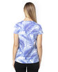 Threadfast Ladies' Ultimate V-Neck T-Shirt PALM PARADISE ModelBack