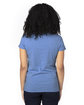 Threadfast Ladies' Ultimate V-Neck T-Shirt ROYAL HEATHER ModelBack