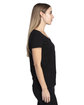 Threadfast Ladies' Ultimate V-Neck T-Shirt BLACK ModelSide