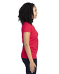 Threadfast Ladies' Ultimate V-Neck T-Shirt RED ModelSide
