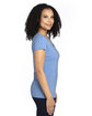 Threadfast Ladies' Ultimate V-Neck T-Shirt ROYAL HEATHER ModelSide